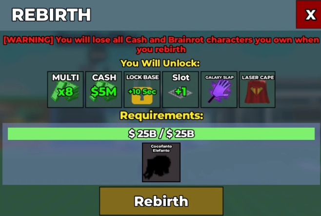 rebirth steal a brainrot